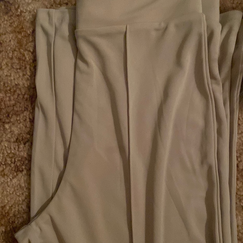 Gray flowy pants